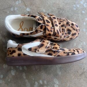 NWOT Sam Edelman Leopard Print Sneakers